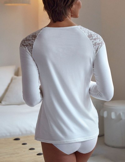 Кофта с кружевом Janira ANGIE 1040152 white, Цвет: white (белый), Размеры: M, изображение 2