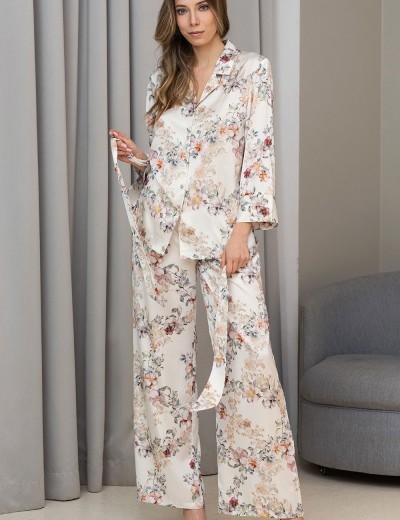 Шелковая пижама двойка Mia-Amore EDEN 5176, Цвет: молочный, Размеры: XL, изображение 4 Шелковая пижама двойка Mia-Amore EDEN 5176, Цвет: молочный, Размеры: XL, изображение 4