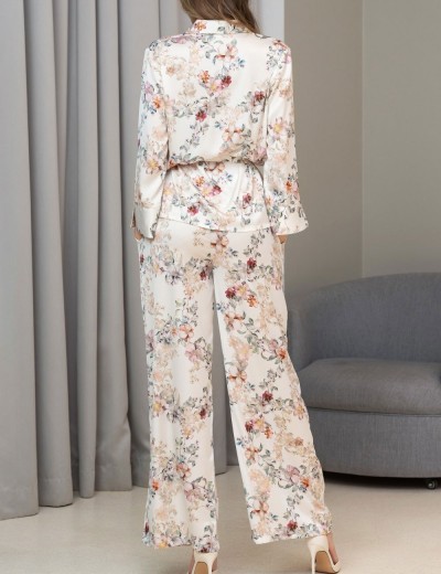 Шелковая пижама двойка Mia-Amore EDEN 5176, Цвет: молочный, Размеры: XL, изображение 2 Шелковая пижама двойка Mia-Amore EDEN 5176, Цвет: молочный, Размеры: XL, изображение 2