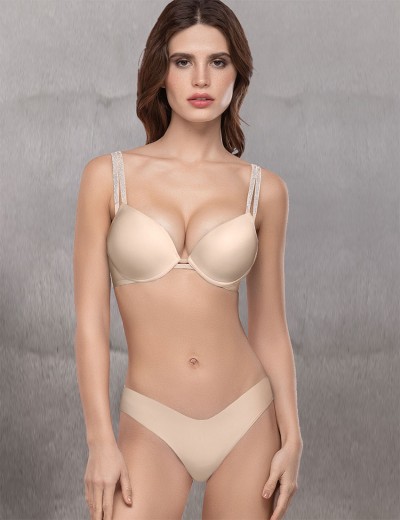 Бюстгальтер пуш-ап гель Mioocchi STELLA 8301 cipria, Цвет: cipria (пудровый), Размеры: 85B, изображение 2