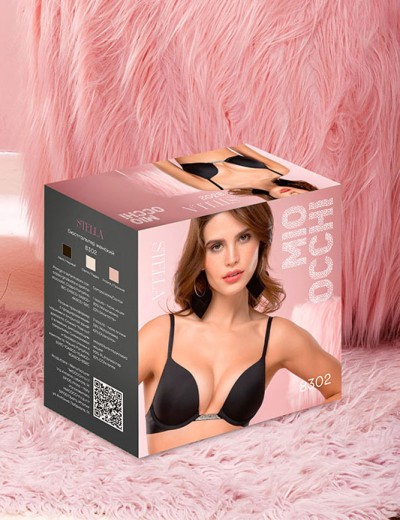 Бюстгальтер планж-трансформер Mioocchi STELLA 8302 nero, Цвет: nero (черный), Размеры: 80D, изображение 6