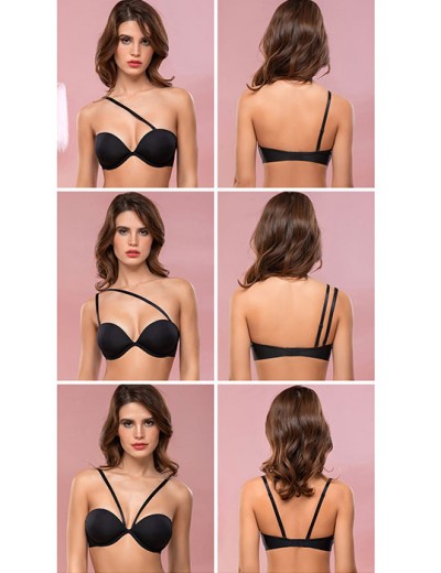 Бюстгальтер пуш-ап-трансформер Mioocchi STELLA 8303 nero, Цвет: nero (черный), Размеры: 70A, изображение 5