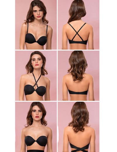 Бюстгальтер пуш-ап-трансформер Mioocchi STELLA 8303 cipria, Цвет: cipria (пудровый), Размеры: 75D, изображение 6