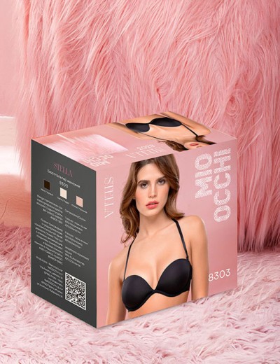 Бюстгальтер пуш-ап-трансформер Mioocchi STELLA 8303 nero, Цвет: nero (черный), Размеры: 70A, изображение 9