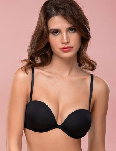 Бюстгальтер пуш-ап-трансформер Mioocchi STELLA 8303 nero, Цвет: nero (черный), Размеры: 70A, изображение 3