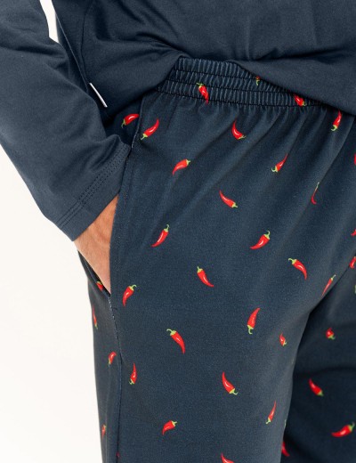 Мужская пижама Taro ERIC 3312-3313-01, Цвет: темно-синий, Размеры: L, изображение 3