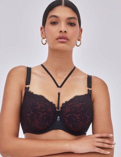 Бюстгальтер полупоролон Alles HEARTBEAT PU, Цвет: черный, Размеры: 65H, изображение 3