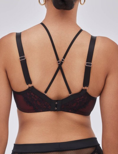 Бюстгальтер полупоролон Alles HEARTBEAT PU, Цвет: черный, Размеры: 65H, изображение 2