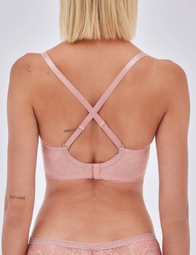 Бюстгальтер пуш-ап Alles NUDE ROSE 01 P-UP, Цвет: пудра, Размеры: 65F, изображение 2