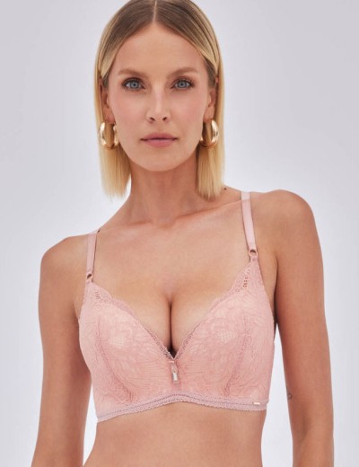 Бескостный бюстгальтер супер пуш-ап Alles NUDE ROSE Super P-UP, Цвет: пудра, Размеры: 60E, изображение 3