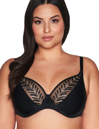 Бюстгальтер с мягкой чашкой Ava GODDESS 2118 M Bralette Black, Цвет: черный, Размеры: 70G, изображение 3