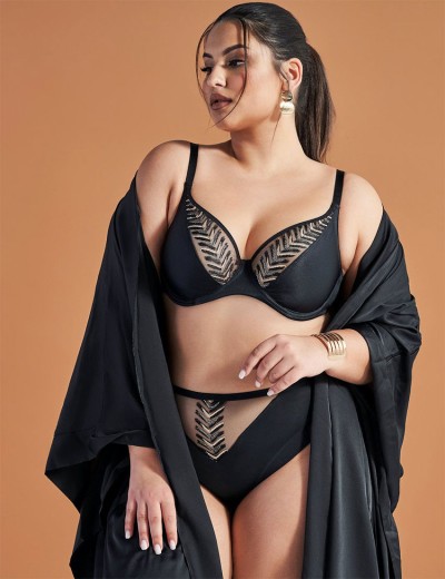 Бюстгальтер с мягкой чашкой Ava GODDESS 2118 M Bralette Black, Цвет: черный, Размеры: 70G, изображение 8