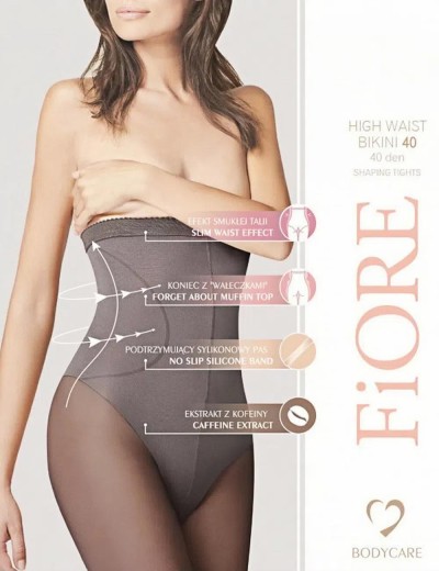 Колготки с высокой талией Fiore 5219/M HIGH WAIST BIKINI 40 den телесный, Цвет: телесный, Размеры: 3, изображение 2