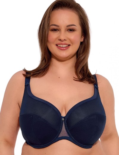 Бюстгальтер с поддержкой плюс Gaia 1058 SONIA PU Maxi темно-синий, Цвет: темно-синий, Размеры: 105H, изображение 5