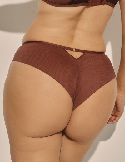 Трусики бразилиана Kinga PRALINE 1136/2-B, Цвет: шоколадный, Размеры: S, изображение 2