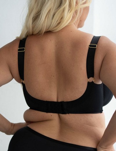 Гладкий бюстгальтер минимайзер Kris Line CASUAL Minimiser черный, Цвет: черный, Размеры: 100C, изображение 2