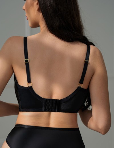 Мягкий бюстгальтер бралетт Kris Line CASUAL Soft Bralette черный, Цвет: черный, Размеры: 65E, изображение 2