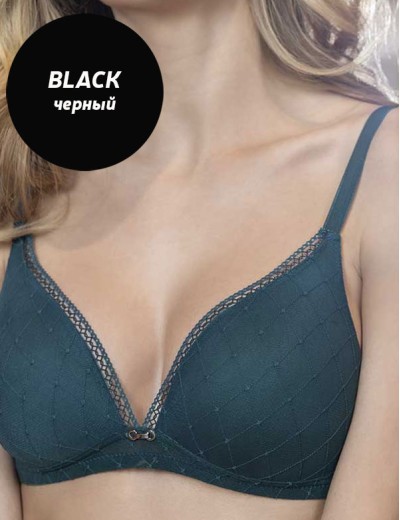 Чёрный комплект Leilieve GAIA M7055 триангул бразилиана black, Цвет: black (черный), Размеры: 85B, изображение 3