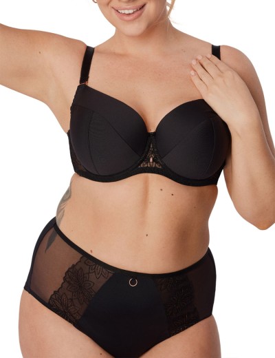 Трусы высокие Mefemi ROXANE Classic черный, Цвет: черный, Размеры: 2XL, изображение 3