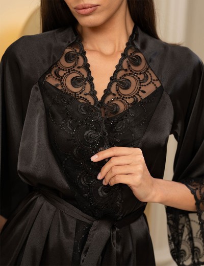 Комплект-тройка шелковый Mia-Amore BAGIRA 4435 черный, Цвет: черный, Размеры: 3XL, изображение 3