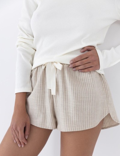 Женская пижама с шортами Sensis BEATRIX, Цвет: белый, Размеры: L, изображение 3