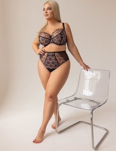 Бюстгальтер с мягкой чашкой Kris Line BLURRY soft, Цвет: черный+мульти, Размеры: 100E, изображение 7