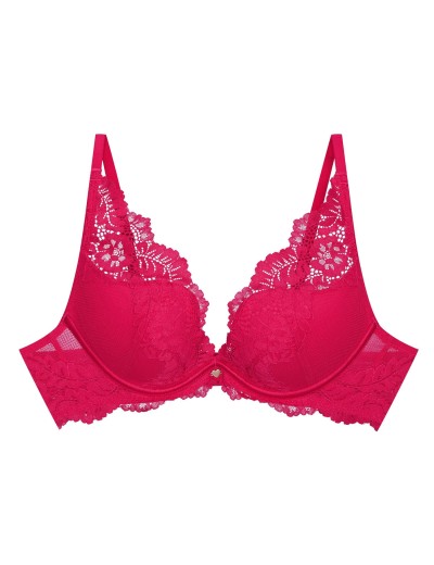 Кружевной бюстгальтер пуш-ап Esotiq 42354 SWEETHEART малиновый, Цвет: малиновый, Размеры: 70B, изображение 5