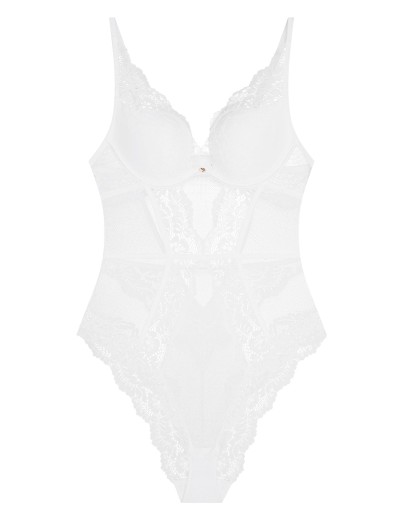 Боди с чашками пуш-ап Esotiq 42360 SWEETHEART BODY белый, Цвет: белый, Размеры: L, изображение 4