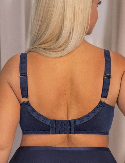 Мягкий бюстгальтер балконет Kris Line MYSTERY halfcupsoft, Цвет: темно-синий, Размеры: 70F, изображение 2