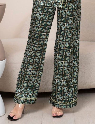 Шелковый брючный комплект Mia-Amore BERGAMO 4386, Цвет: мультицвет, Размеры: 3XL, изображение 5