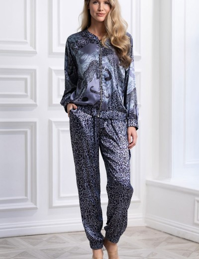 Комплект бомбер со штанами Mia-Amore AMAZONKA 8664 дельфин, Цвет: дельфин, Размеры: 3XL, изображение 4