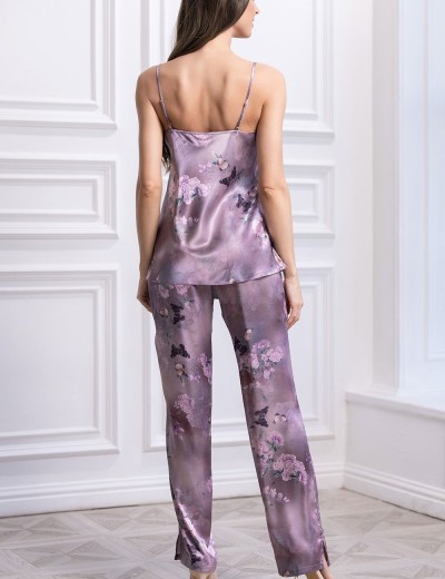 Шелковый комплект тройка Mia-Amore AURORA 3638, Цвет: античная роза, Размеры: L, изображение 4