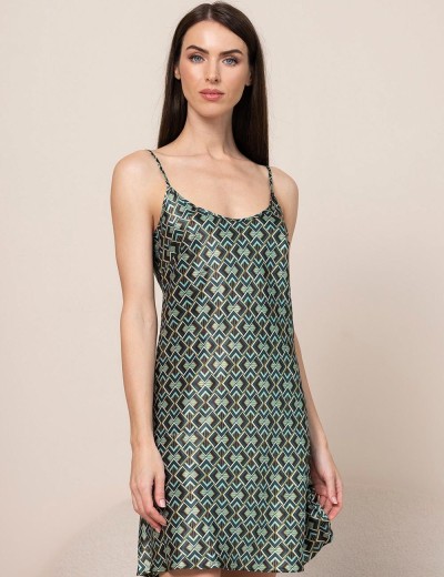 Короткая шёлковая сорочка Mia-Amore BERGAMO 4380, Цвет: мультицвет, Размеры: 2XL, изображение 3