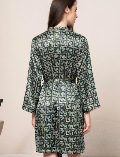 Рубашка-халат на пуговицах Mia-Amore BERGAMO 4384, Цвет: мультицвет, Размеры: M, изображение 2