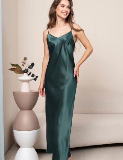 Длинная шелковая сорочка Mia-Amore BERGAMO 4385, Цвет: мультицвет, Размеры: S, изображение 4