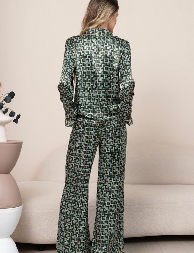 Шелковый брючный комплект Mia-Amore BERGAMO 4386, Цвет: мультицвет, Размеры: 3XL, изображение 2