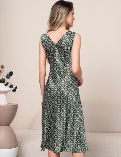 Длинная сорочка из шелка Mia-Amore BERGAMO 4387, Цвет: мультицвет, Размеры: 4XL, изображение 2