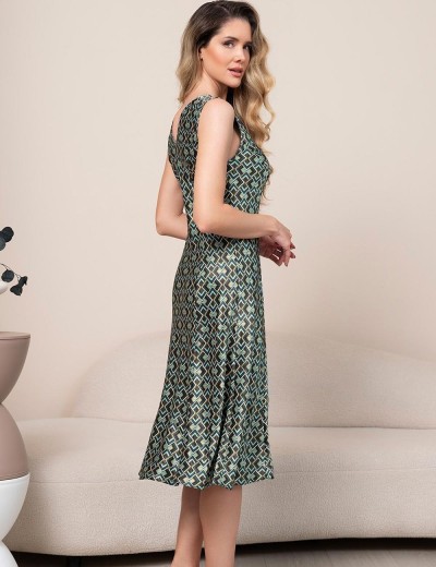 Длинная сорочка из шелка Mia-Amore BERGAMO 4387, Цвет: мультицвет, Размеры: 4XL, изображение 4