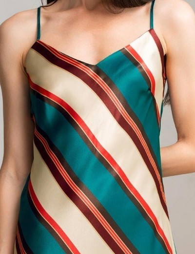 Шёлковая сорочка с полосами Mia-Amore BRIANNA 4330, Цвет: мультицвет, Размеры: 3XL, изображение 4 Шёлковая сорочка с полосами Mia-Amore BRIANNA 4330, Цвет: мультицвет, Размеры: 3XL, изображение 4