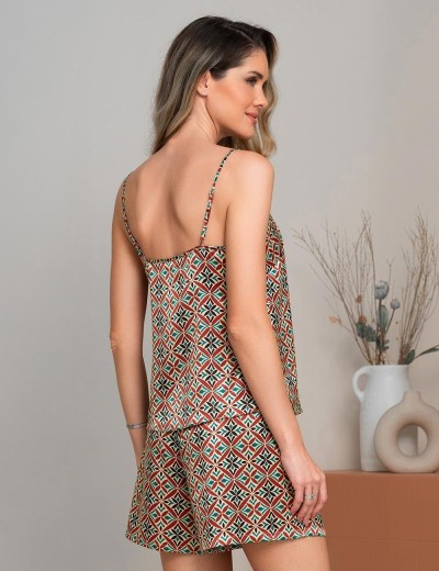 Шелковый комплект с шортами Mia-Amore BRIANNA 4332, Цвет: мультицвет, Размеры: 3XL, изображение 2