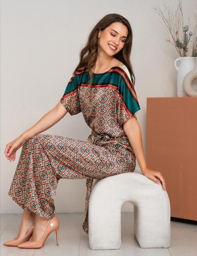 Пижама из шёлка Mia-Amore BRIANNA 4336, Цвет: мультицвет, Размеры: S, изображение 3