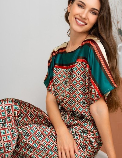 Пижама из шёлка Mia-Amore BRIANNA 4336, Цвет: мультицвет, Размеры: S, изображение 4