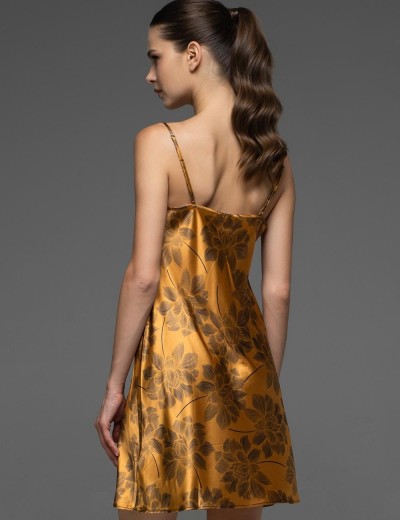 Короткая атласная сорочка Mia-Amore ELSA 7531, Цвет: бронзовый, Размеры: 3XL, изображение 2 Короткая атласная сорочка Mia-Amore ELSA 7531, Цвет: бронзовый, Размеры: 3XL, изображение 2