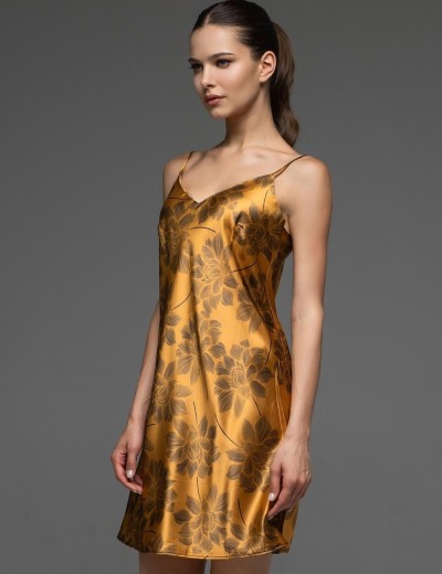 Короткая атласная сорочка Mia-Amore ELSA 7531, Цвет: бронзовый, Размеры: 3XL, изображение 3 Короткая атласная сорочка Mia-Amore ELSA 7531, Цвет: бронзовый, Размеры: 3XL, изображение 3