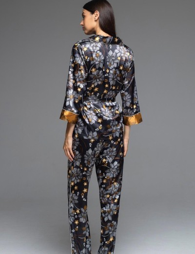 Брючный комплект-тройка Mia-Amore ELSA 7535, Цвет: темно-синий, Размеры: 2XL, изображение 3 Брючный комплект-тройка Mia-Amore ELSA 7535, Цвет: темно-синий, Размеры: 2XL, изображение 3