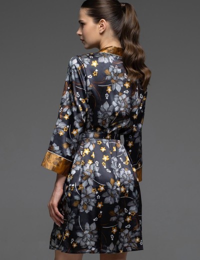 Домашняя рубашка халат Mia-Amore ELSA 7537, Цвет: темно-синий, Размеры: 3XL, изображение 2 Домашняя рубашка халат Mia-Amore ELSA 7537, Цвет: темно-синий, Размеры: 3XL, изображение 2