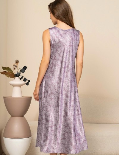 Длинная сорочка из шёлка Mia-Amore ESENIA 4351, Цвет: мультицвет, Размеры: 4XL, изображение 2