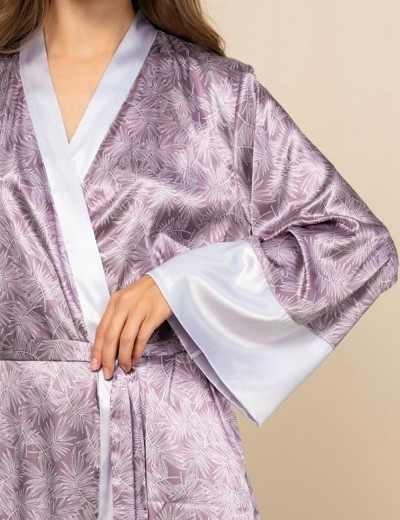 Халат-кимоно из натурального шёлка Mia-Amore ESENIA 4353, Цвет: мультицвет, Размеры: L/XL, изображение 4