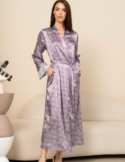 Длинный шёлковый халат Mia-Amore ESENIA 4359, Цвет: мультицвет, Размеры: 2XL/3XL, изображение 3 Длинный шёлковый халат Mia-Amore ESENIA 4359, Цвет: мультицвет, Размеры: 2XL/3XL, изображение 3