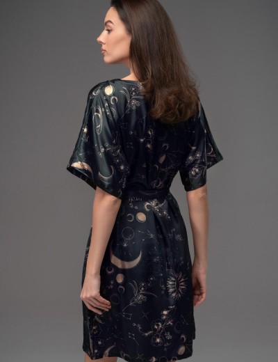 Шёлковая туника Mia-Amore GALATEYA 4465, Цвет: черный, Размеры: S/M, изображение 2